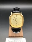 [Exc+5/New Band] SEIKO Dolce 6431-5030 Mens Vintage Watch Gold Dial Quartz Japan