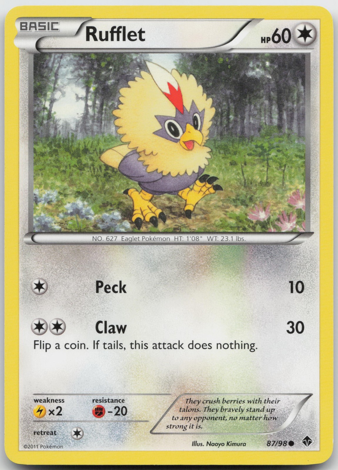 Rufflet (87) Uncommon Emerging Powers 87/98 LP