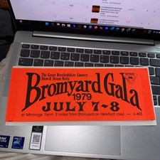 Car Sticker Bromyard Gala Hertford Country Show & Steam Rally July 7/8th 1979 