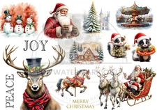 Christmas Sampler | A4 Rice Paper | Paper for Decoupage | Decoupage Central