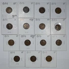 1917-S Lincoln Wheat Penny Very Fine+ (VF+) Lot of 15 Coins