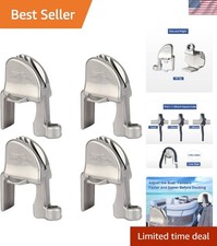 Adjustable Boat Fender Clips for Pontoon Bumpers - 4-Pack, Durable Portable