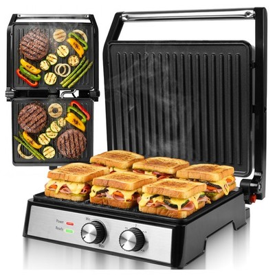 MalTec Elektrogrill Tischgrill BBQ Kontaktgrill Sicherheitsschalter Thermostat
