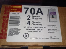 SQUARE D HOM24L70SCP Homeline Indoor Main Lug Load Center 70A 120/240V