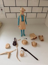 Vintage MARX Johnny West 1965 Movable Jane West Cowgirl Doll 11" W/accessories