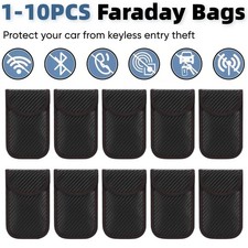 Faraday Bag for Key Fob Protector Anti-Theft RFID Car Signal Blocking Pouch Case