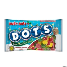 TOOTSIE Holly Jolly DOTS Gummy Candy 11oz CHRISTMAS Watermelon Pineapple Cherry