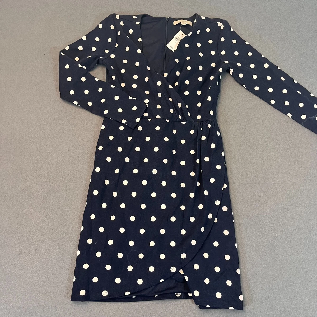 knee length dresses for ladies Elegant Polka Dot Wrap Dress with Puff Sleeves  Victoria Ronaldo