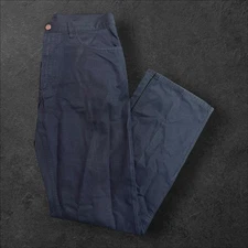 Loro Piana Mens Five Pocket Button Closure Tapered Pants Blue Size 32x32