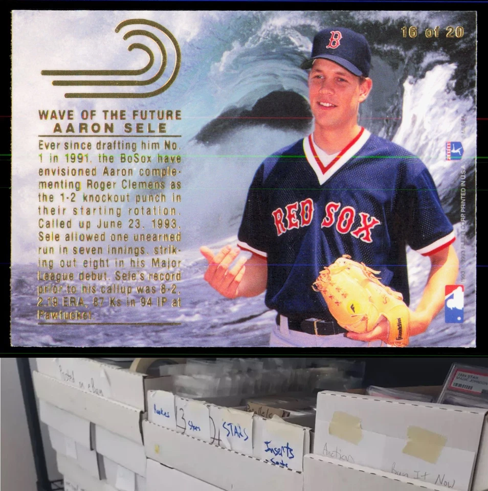 1993 Flair #16 Aaron Sele Wave of the Future - JL - Image 2 of 2