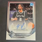 Topps Stephon Castle Spurs 2025-26 Bowman Chrome Autographs #BCA-SC Auto