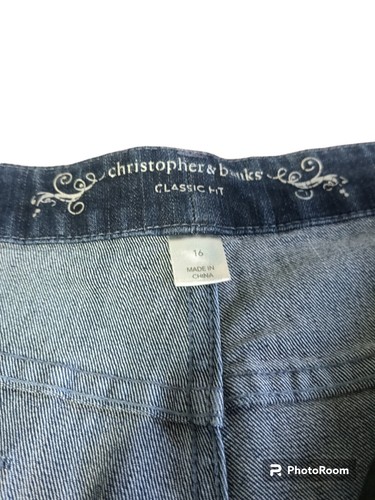 "Christopher & Banks klassische Passform gerade Damen 16 blaue Stretch 38"" x 31" - Bild 5 von 9