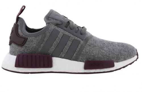 Original Mens Adidas NMD_R1 NMD R1 Trainers Sneakers Grey White Maroon CQ0761 - Picture 1 of 4