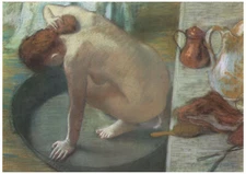 Decor Poster. Fine Graphic Art Design. Lady bathing. Home Shop Wall Art. 1895