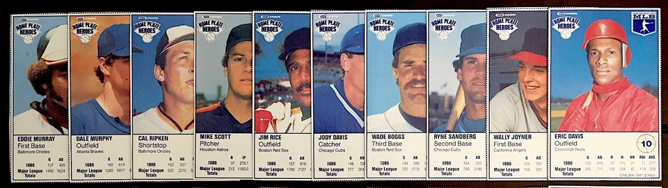 1987 Kraft Home Plate Heroes - Singles & Panels  / U Pick Cards / Buy4+ Save30% - Image 2 of 4