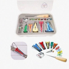 QuiltEase Bias Tape Maker Kit: 5 Sizes (6MM-25MM) for DIY Sewing & Quilt Binding