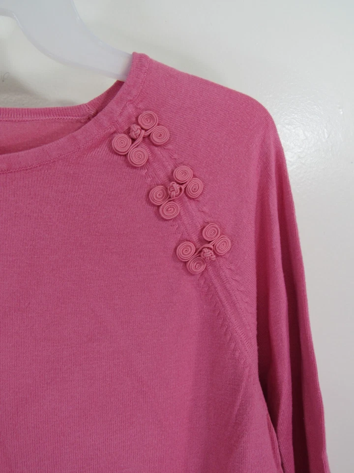Top Jennifer Moore Talla XL Rosa Pull Over Manga Larga Foto 3 de 4