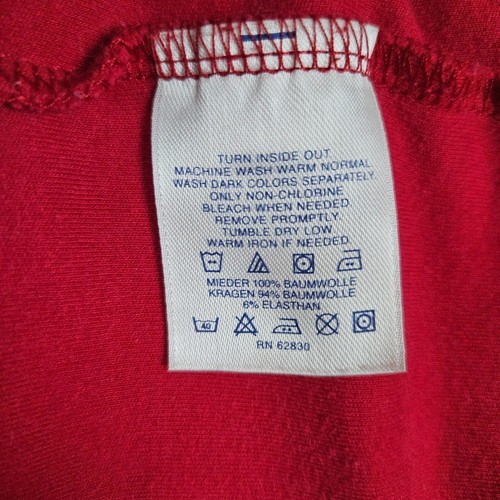 Lands End Herren Rollkragenpullover rot Gr. XL/T 100% Baumwolle Preppy FADING - Bild 4 von 10