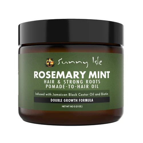 Sunny Isle Rosemary Mint Hair & Strong Roots Pomade-To-Hair Oil 5oz