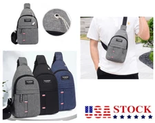 Mens Sling Bag Cross Body Handbag Chest Bag Shoulder Pack Sports Travel Backpack