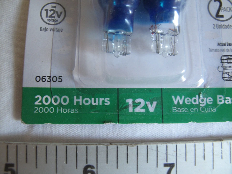 (2) NEW Westinghouse 4w T5 Wedge Base BLUE Landscape Bulbs Low Voltage 12v 4watt - Image 4 of 4
