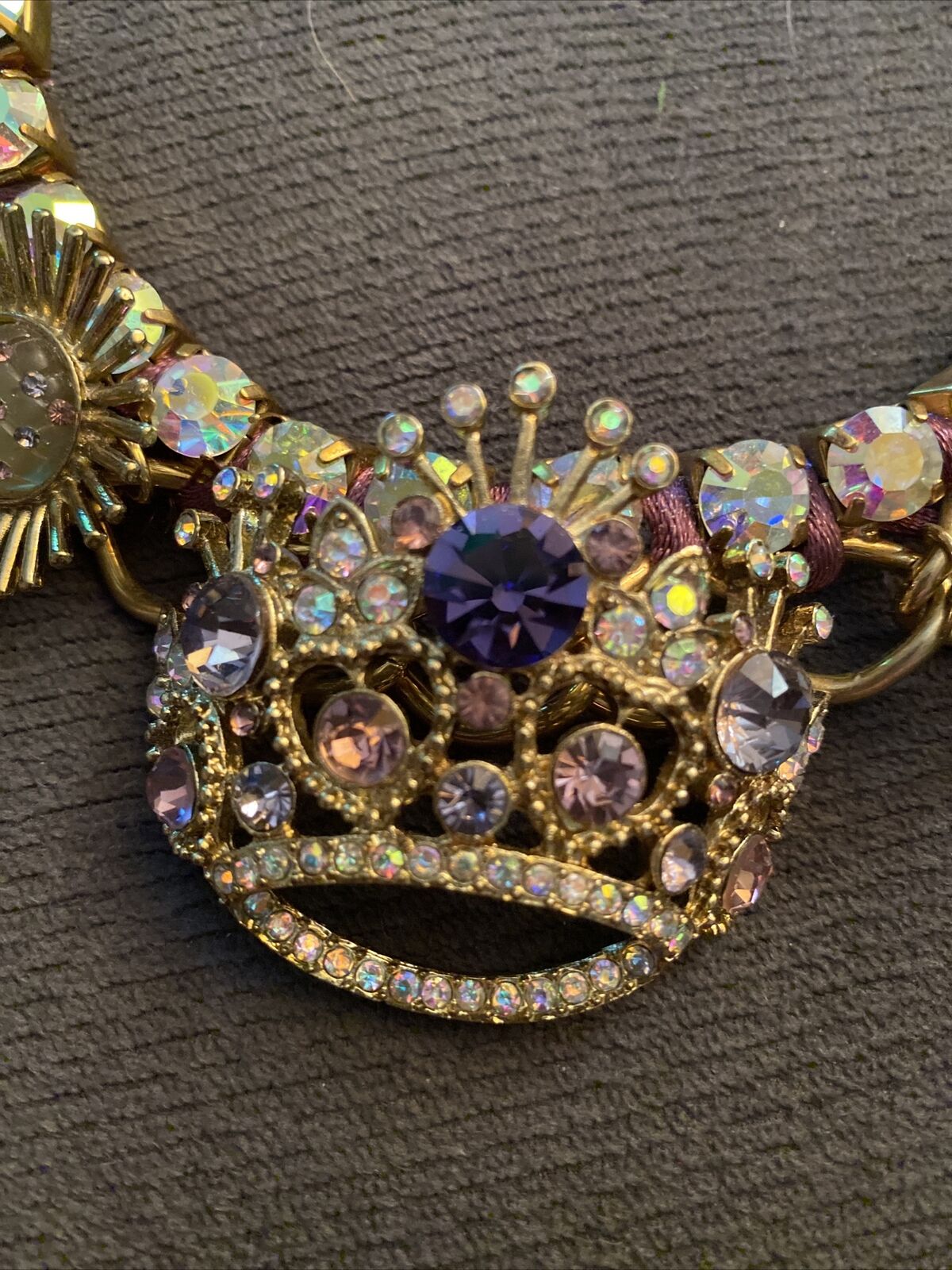 Betsey Johnson Crown Necklace - image 3