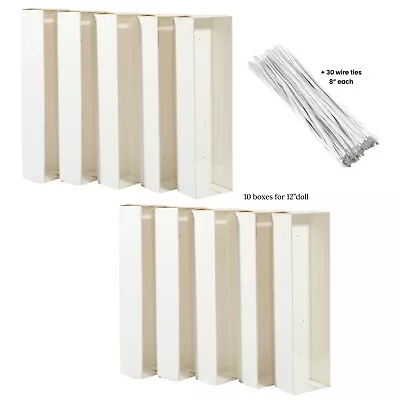 ELEDOLL 12" Fashion Doll Empty Box Lot for Display Storage / Doll Resale / Gift Box 10ct