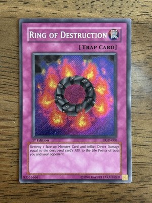 Ring of Destruction Secret Rare PGD-000 Pharaonic Guardian 1st Edition