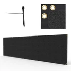 6X50ft Privacy Fence Cover Screen Fencing Mesh Shade Cover for Garden Yard Black