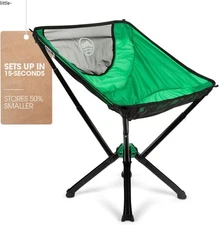 CLIQ Portable Chair Version 1.0 - Lightweight Folding Chair for Camping - Moss