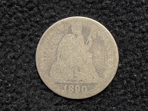 1890 Seated Liberty Dime Almost Good Condition z