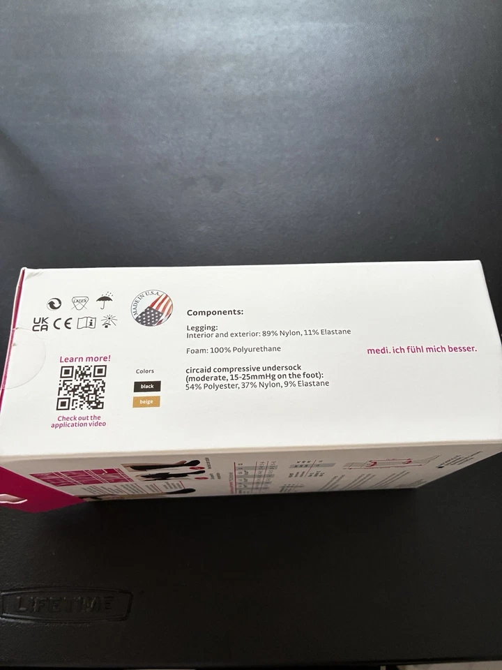 CircAid juxtalite HD Lower Leg Compression Wrap Black- Medium   - Image 3 of 4