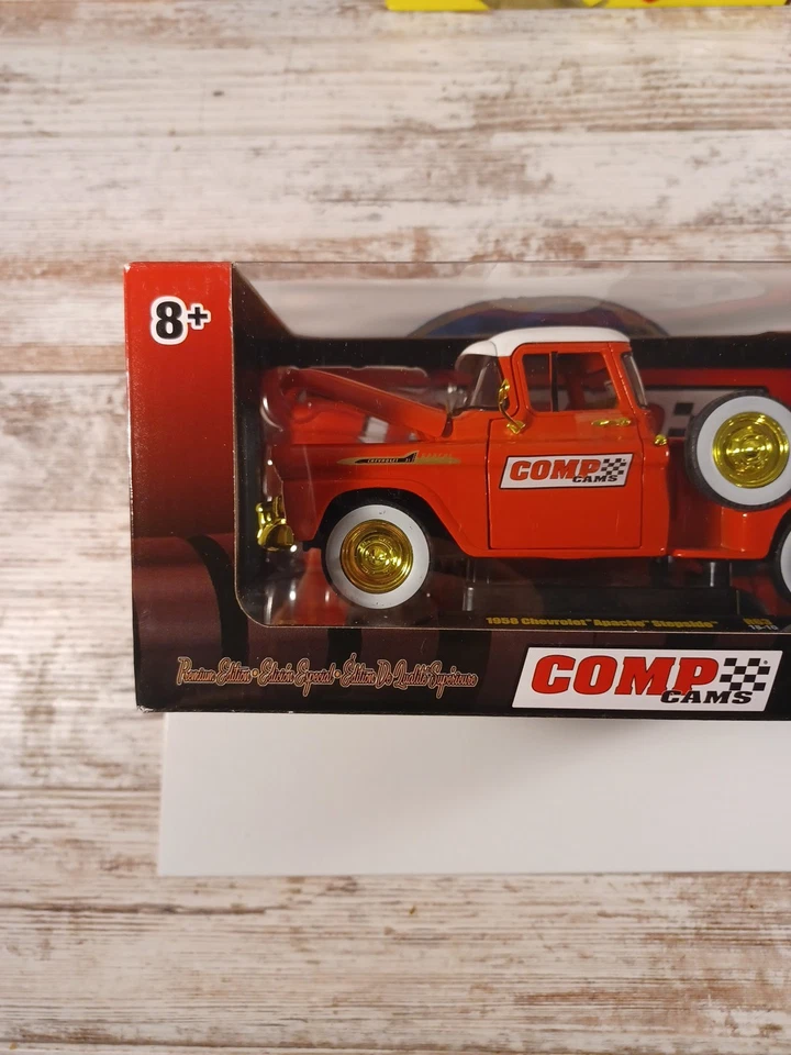 M2 Machines 1958 Chevrolet Apache Stepside COMP Cams Red 1:24 LE 500 pcs Chase - Image 2 of 4