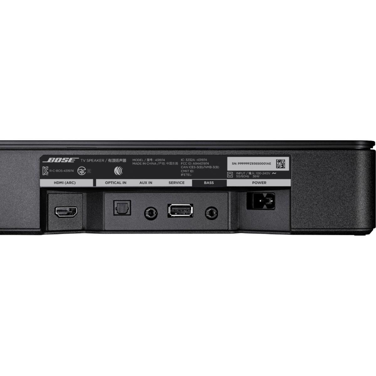 Bose TV Speaker with Bass Module 500 for Soundbars, Black #838309