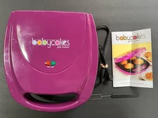 The Original BabyCakes Pie Maker Non Stick Coated Electric PM-44 w/ Manual