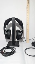 🎧Sony Wireless RF Headphone With Transmitter Charger Base Black - MDR-RF985R🎧