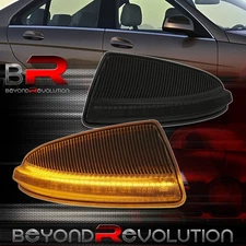 For 2008-2012 C-Class W204 Sequential LED Side Mirror Turn Signal Lamp Set Smoke