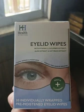 Eyelid Wipes with Vitamin E Cucumber Extract Aloe Extract Andoat Brain 30 Count
