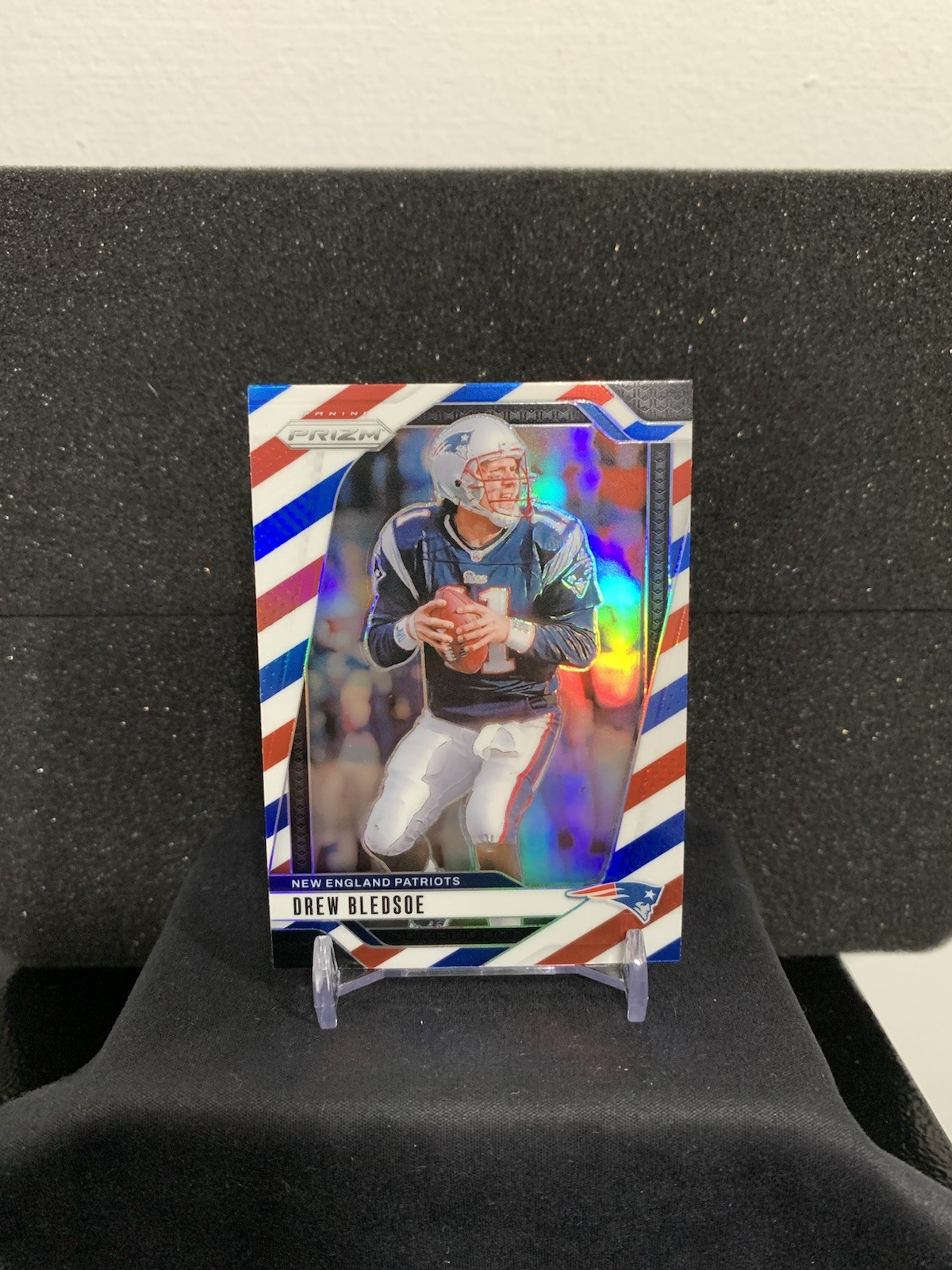 2024 Panini Prizm Drew Bledsoe #200 Red White & Blue Prizm New England Patriots