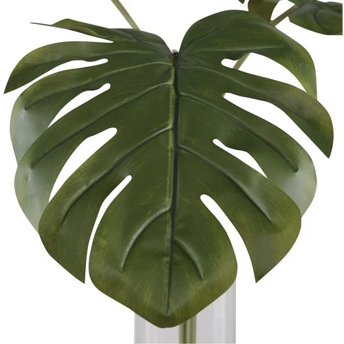 Uttermost 60181 Ibero Clear Glass with Natural Stones Split Leaf Palm - Picture 3 of 4