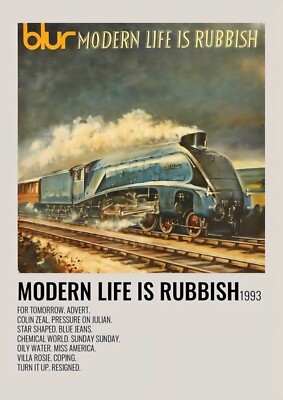 Blur Modern Life Is Müll A3 A4 Druck Poster ungerahmt