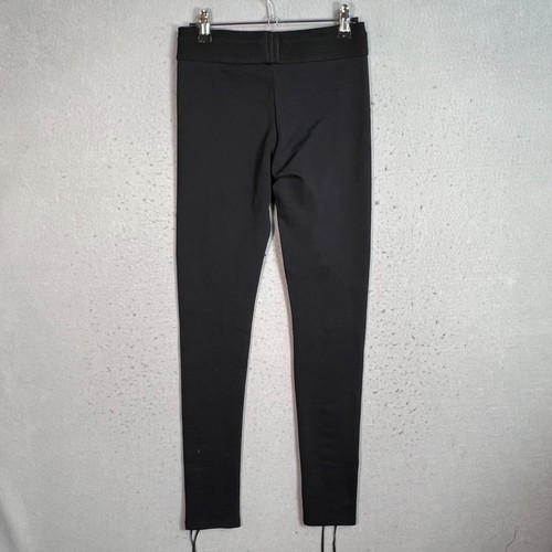 BCBGMAXAZRIA Black Lace-Up Leggings High Waist Stretch Slim Fit Size Small - Picture 2 of 10