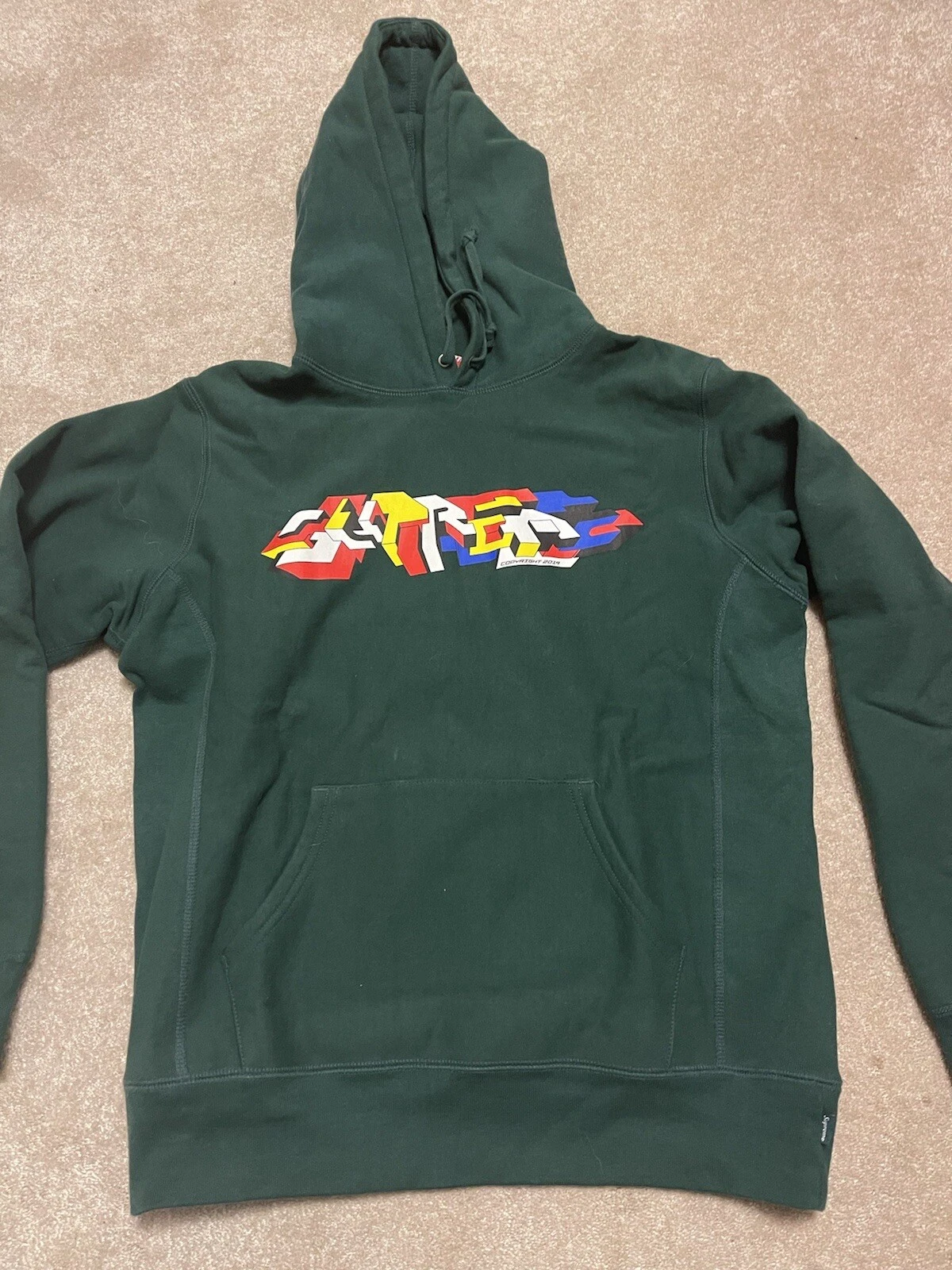 Sweat à capuche Supreme Delta Logo vert forêt moyen FW19