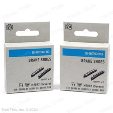 2 Pack Shimano M70R2 V-Brake Pads Severe Condition fits XTR XT LX Deore DXR Two