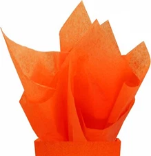 PMLAND Gift Wrapping Tissue Paper - Orange Color - 26 Inches x 20 