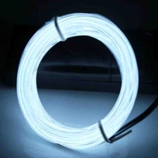 Neon LED Light Glow EL Wire String Strip Rope Tube Decor Car Party + Controller