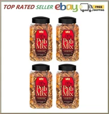 4 Packs Utz Pub Mix Barrels A Savory Blend of Crunchy Snacks 44 OZ.