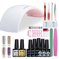 Modelones Gel Nail Starter Kit Uv Led Glitter Gel Nail Polish With Nail Dryer... on sale Modelones Gel Nail Starter Kit Uv Led Glitter Gel Nail Polish With Nail Dryer... on sale