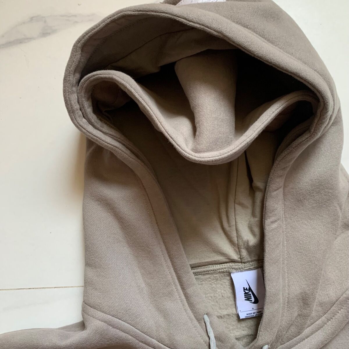 Nike x Fear Of God Double Hood Hoodie Dust/Sail Size L Nike x Fear Of God Double Hood Hoodie Dust/Sail Size L