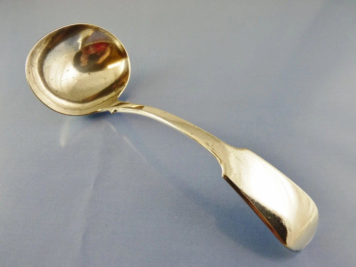 FIDDLE BACK GRAVY or SAUCE LADLE by J HOBDAY SHEFFIELD 1829